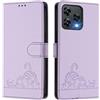 MOJIA Cover per Cubot A40, Custodia Portafoglio in Pelle PU Premium, Custodia a Libro per Telefono con Porta Carte Con Funzione Antifurto RFID. Viola