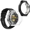 kwmobile Set 2x Custodia Smartwatch Compatibile con Huawei Watch GT6 Pro 46mm Cover - Case Silicone Protezione Orologio Fitness nero/trasparente