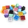 BoaJAJUHU 100 tappi vuoti per tasti OEM, PBT arcobaleno, colori misti, 1U R4, copritasti per tastiera meccanica (colore misto, 100 pezzi)