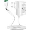 AGOTD Adattatore di Alimentazione DC 12V 2A 24W,AC 100-240V a DC 12V per Strisce LED, Radiosveglia, Scanner, Aspirapolvere, Router(Bianco)