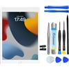 NB+ per iPad 9 (9a Generazione) A2602 A2603 A2604 A2605 Vetro di Ricambio Touch Screen, per iPad 9a Gen 10,2 Touchscreen (Rilasciato nel 2021), Kit di Riparazione Completo, Adesivo e senza Pulsante