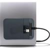 MyGadget Custodia per Hard Disk Esterno | Borsa Adesiva per Laptop - SSD SanDisk Portable | Samsung | Toshiba | Seagate - Case Autoadesiva - Grigio