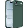 Captor Cover iPhone Air Custodia Colorata in Silicone Liquido, Antiurto, Flessibile, Bordo Rialzato per Schermo e Fotocamera Con Microfibra Interna per iPhone Air Cover (Verde Scuro)