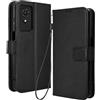 RonRun RonRon Cover TCL 501 Libro, Flip Custodia Portafoglioin Pelle, Antiurto case per TCL 501, Nero