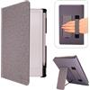 Caweet Custodia con supporto per Remarkable Paper Pro Move da 18,5 cm, custodia rigida protettiva con funzione di accensione e spegnimento automatico, con portapenne e cinturino da polso, grigio