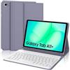 IVEOPPE Tastiera Cover per Samsung Galaxy Tab A11 Plus 2025/Tab A9 Plus 2023 11 Pollici, Italiano QWERTY, Bluetooth Staccabile Custodia con Portapenna, Viola Lavanda