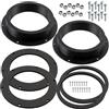 Aerzetix - Kit di 2 adattatori per altoparlanti Ø165 mm | compatibile con Skoda Octavia Mk1, Vw Golf V VI Passat B5 B8 Polo Mk V Caddy Touran (1T) Transporter T5 (anteriore) e Tiguan (5N) posteriore