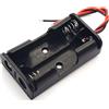 CABLEPELADO Porta batteria piatta | Supporto batteria AA | Include cavo da 200 mm | Tensione totale: 3 V (1,5 V per batteria) | Adatto per 2 batterie