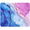 ITNRSIIET Tappetino per Mouse, 26x21cm, Base in Gomma Antiscivolo, Bordi cuciti resistenti, Compatibile con Mouse Ottici, Wireless e Laser, Design Moderno, Arte del marmo blu-viola