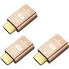 FUERAN Hdmi Edid Emulatore Passthrough Eliminato Emulatore Adattatore di terza generazione Lavora con Mac Thunderbolt a HDMI Interruttori/Extender/Ricevitore AV/Video Splitter 4K,3840x2160@60Hz-3p