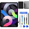 NB+ Touch Screen LCD iPad Air 4 Ricambio Per Apple iPad Air 2020 10,9 LCD Display Unit Digitizer Pannello Frontale in Vetro Nero con Strumenti