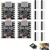 Vnuipofa Set di 4 schede di sviluppo ESP32-C3, modulo ESP32-C3 Mini, WiFi 2.4GHz e Bluetooth 5.0 Le, processore RISC-V 32 bit 160MHz, per Arduino MicroPython, IoT Home Intelligente Rete di sensori