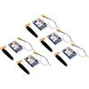 TECNOIOT 5pcs SIM800L V2.0 5V Wireless GSM GPRS MODULE Quad-Band with Antenna Cable Cap