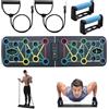 Venprodium 17 in 1Push Up Board, Tavola per Flessioni Multifunzione, Flessioni Attrezzi, Push Up Board Pieghevole, Tavola Push Up, con 2 Corde di Trazione, Flessioni Attrezzi per Il Fitness a Casa