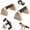 ZRUEWOT Parallele Calisthenics 2 Parallele Basse maniglie palestra in Legno adatte alle articolazioni Push Up Bar Fitness per il fitness a casa