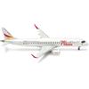 herpa Modellino aereo German Airways Embraer E190 75 Years, miniatura in scala 1:200, pezzo da collezione, modello senza supporto, plastica