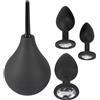 Black Velvets - Set anale con doccetta - Set da 4 pezzi 1 pz Vibratore
