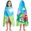 Get Trend Peppa Pig Incappucciata Accappatoio Bambina, Cotone Spiaggia e Asciugamani Bagno, Morbido e Assorbente, Accessori da Viaggio, Regalo Ragazza (Multi Peppa)