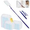 Ortviai 51 Pezzi per Swiffer Piumini Ricambi Kit, Piumini Cattura Polvere per Swiffer Duster, per Polvere Catturapolvere, con 1 Manico Cattura Polvere, per Scuola, Ufficio, Casa