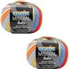 Kalapanta 2 Gomitoli 100% Lana Merino Fine Irrestringibile, Sesia Mistral Baby, 100 gr. 350 mt (Fantasia - 487, 2)