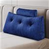 Z-hom Cuscino Schienale, Cuscino triangolare per testiera con fodera rimovibile, Cuscino da lettura per letto, cuscino schienale divano, cuscino da lettura,blu (100 x 50 x 20 cm)