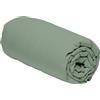 Duquennoy & Lepers - Lenzuolo con Angoli in Percalle 80 Fili 100% Cotone - Qualità Hotel - Elastico 30 CM - Speciale per Materassi Spessi - Morbido, Traspirante e Resistente (Verde Salvia, 90 x190 CM)