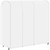 ZWMYF Copertura trasparente per appendiabiti antipolvere con 2 cerniere durevoli/protezione impermeabile per abbigliamento(150 x 50 x 110 cm)