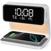 SOLVIEW Sveglia Digitale, Sveglia da Comodino con Ricarica Wireless 15W, Display LED Temperatura/Data/2 Allarme/Snooze Regolabile/ 12/24Ore, Sveglia Luminosa con Touch Dimmerabile per Adulti e Bambini
