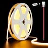 illuburg 12V Striscia LED COB Bianco Caldo 2700K 2,5m 400LED/m CRI90+ Dimmerabile Autoadesiva Banda Barra Strip Luminosa