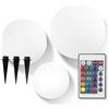 EASYmaxx Lampada solare a LED con cambio colore, lampada decorativa da giardino con illuminazione a LED, splendidi effetti di luce con sensore di luce diurna ed esterni, decorazione da giardino,