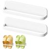 momgyaamz Scarpiera da Parete Porta Scarpe Autoadesiva a Muro, Portapantofole Bagno Porta Ingresso Casa, Plastica Scarpiera Salvaspazio Slim, Mini organizer scarpe, scarpiera fai da te, 2 Pezzi, Bianco