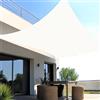 SUNNY GUARD Vela ombreggiante Impermeabile 2.5x4m Tenda a Vela Rettangolare,Tenda da Sole per Esterno Protezione Raggi UV per Giardino Esterno terrazza, Crema