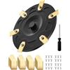 iRobacc i105E Accessori Disco di Lama + 30 Lame + 30 viti per Segway Navimow i105E, i108E, i110N, i205 AWD, i208 AWD Robot di falciatura pezzi di Ricambio - Disco di Llame di Falciatura Disco Rotante