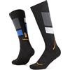 Buff| Calzini ThermoNet Over the Calf Termici, Ammortizzazione, Supporto dell'arco, Traspirante, Comfort, Anti-sfregamento, Neve, Sci Uomo Donna M Iris