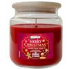 Cereria Di Giorgio Candela in Giara di Vetro Profumata Pan di Zenzero e Miele - Regalo di Natale - Coperchio in legno - Cereria Di Giorgio