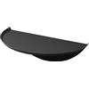 YAMAZAKI 1938 TOWER WallMounted Shelf Round, black, Steel/ABS Resin, 40 x 22 x 11.7 cm