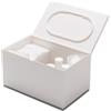 YAMAZAKI 2427 VEIL Organizzatore del bagno, bianco, Resina ABS/elastomero, minimalista, 16 x 10 x 9 cm