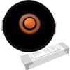 Lumenmeister EKEY LUMENMEISTER EDGE-LE-B-12-TW Tunable White (HCL) Faretto da incasso in set con driver LED AIDimming PE-L12DCA DALI-2 DT8 (corrente costante)