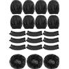 LATRAT 100 custodie per microfono usa e getta in tessuto non tessuto, perfette per KTV, casa, karaoke, bar, interviste, la maggior parte dei microfoni portatili (nero)