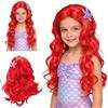 Spooktacular Creations Donna deluxe mermaid costume set con la parrucca rossa e archetto verde (Small (5-7 yrs