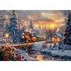 Yunlus Jigsaw Puzzle Per Adulti 1000 Pezzi Puzzle di Natale Impossibile Difficile Puzzle Impegnativo per Adulti Viaggio Innevato Vacanze Invernali Puzzle 1000 Pezzi 70 x 50 cm
