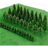 KUWUNG 50 Pezzi Alberi Modello Misto, Alberi Modellismo, Modello Alberi in Miniatura per Diorami Paesaggistici Fai da Te, Mini Landscape Landscape Design