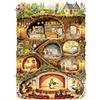 HUADADA Puzzle da 1000 pezzi - Puzzle da 1000 pezzi per adulti - puzzle interattivo famiglia regalo tema: coniglio