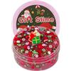 Okaybee Slime verde e rosso perlato, slime trasparente per bambini, regalo per feste per ragazze e ragazzi, giocattolo sensoriale, per Pasqua, Halloween, Natale, regalo per ragazze e ragazzi