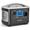 VEVOR Centrale Elettrica Portatile da Esterno Generatore da 600 W Batteria Backup LiFePO4 da 493 Wh con 7 Porte di Uscita per Emergenza, Generatore Solare per Campeggio Viaggio, Senza Pannello Solare