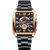 JewelryWe Orologio da Polso Quadrantini Impermeabile: Orologio da Uomo Lusso Luminoso Cinturino in Acciaio Inossidabile Idee Regalo per lui