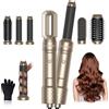 Atopskins Airstyler 6 in 1, Asciugacapelli 6 in 1 Spazzola Asciugacapelli 6 in 1, Hairstyler 6 in 1 Multifunzione Phon Capelli,Spazzola Asciugacapelli, Ioni Air Curler Brush, Regali Set per Donne