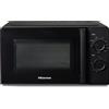 Hisense H20MOBS1HG Forno Microonde con Controllo Meccanico, Capacità 20 L, Potenza 700 Watt su 6 Livelli, Colore Nero