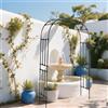 GarveeLife Arco per rose e piante rampicanti, robusto pergolato per matrimoni, giardini e feste, 225 x 50 x 267 cm