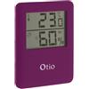 Otio - Termometro igrometro magnetico con display LCD, colore: viola